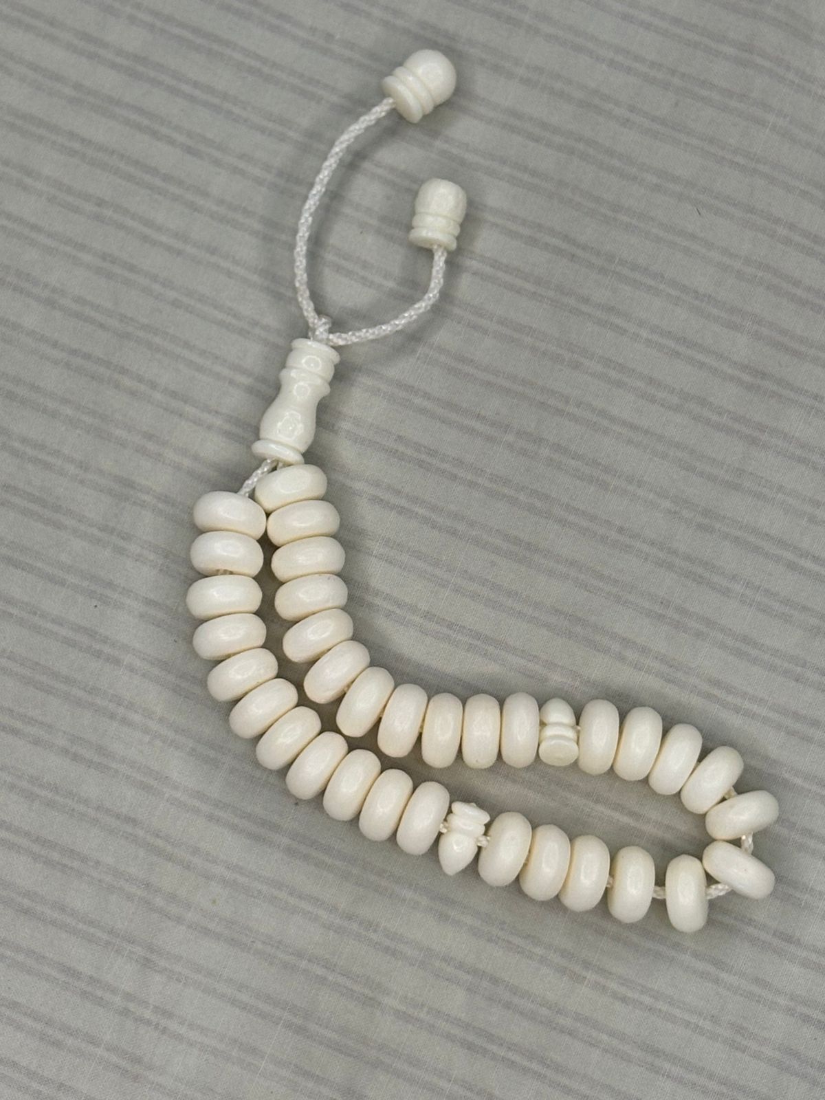 Handcrafted Camel Bone Tasbeeh - 33 Natural Organic Beads (8mm) - Traditional Islamic Prayer Beads