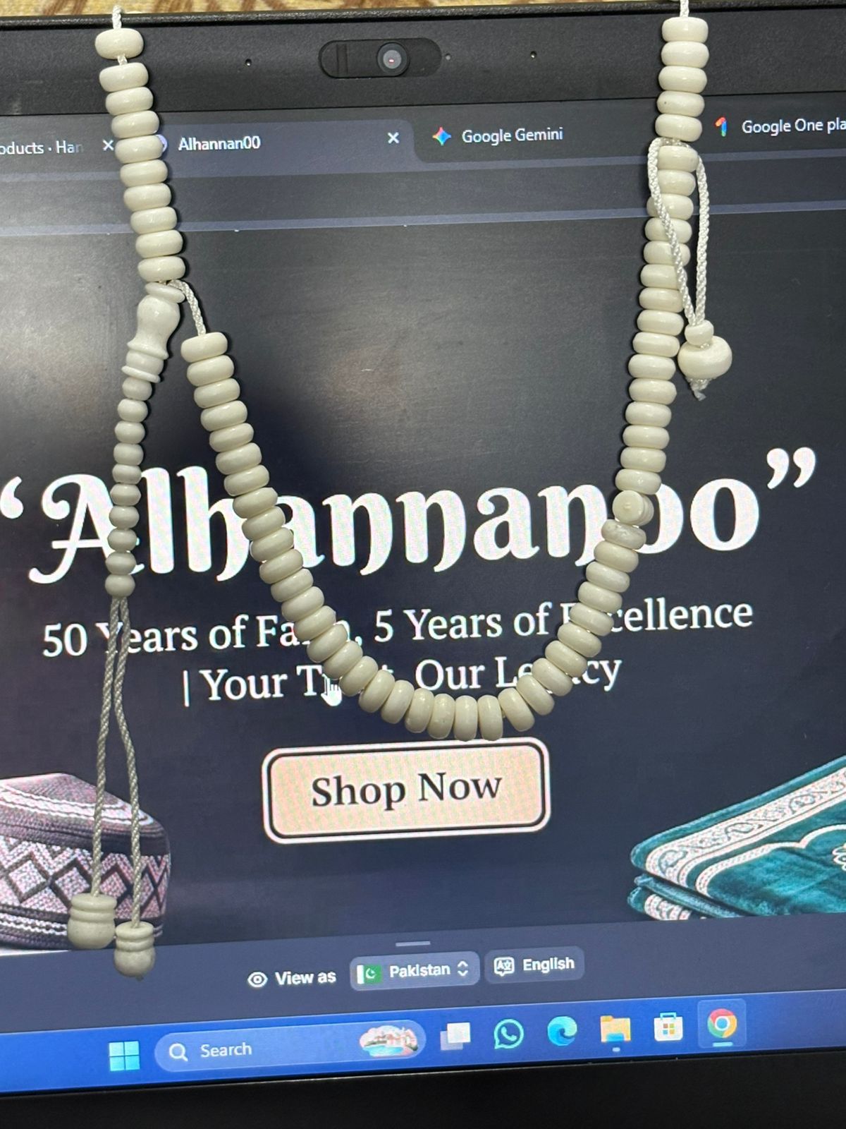 Premium 7mm Chapta Camel Bone Tasbeeh - 100 Flat Disc Beads - Sleek & Traditional Prayer Beads