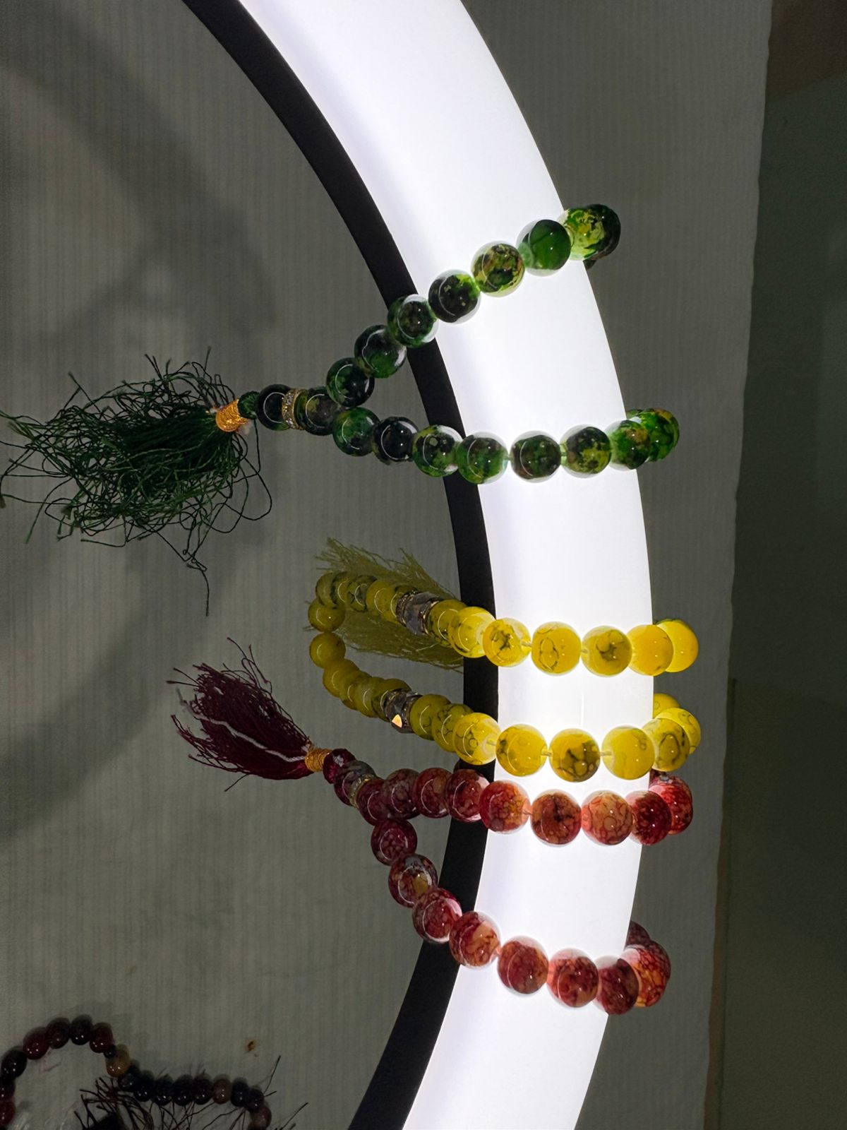 Vibrant Marbled Glass Tasbeeh - 33 Premium Beads (8mm) - Available in 3 Stunning Colors