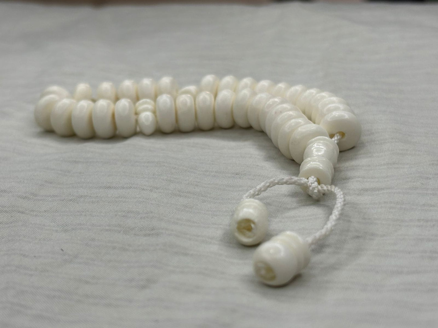 Handcrafted Camel Bone Tasbeeh - 33 Natural Organic Beads (8mm) - Traditional Islamic Prayer Beads
