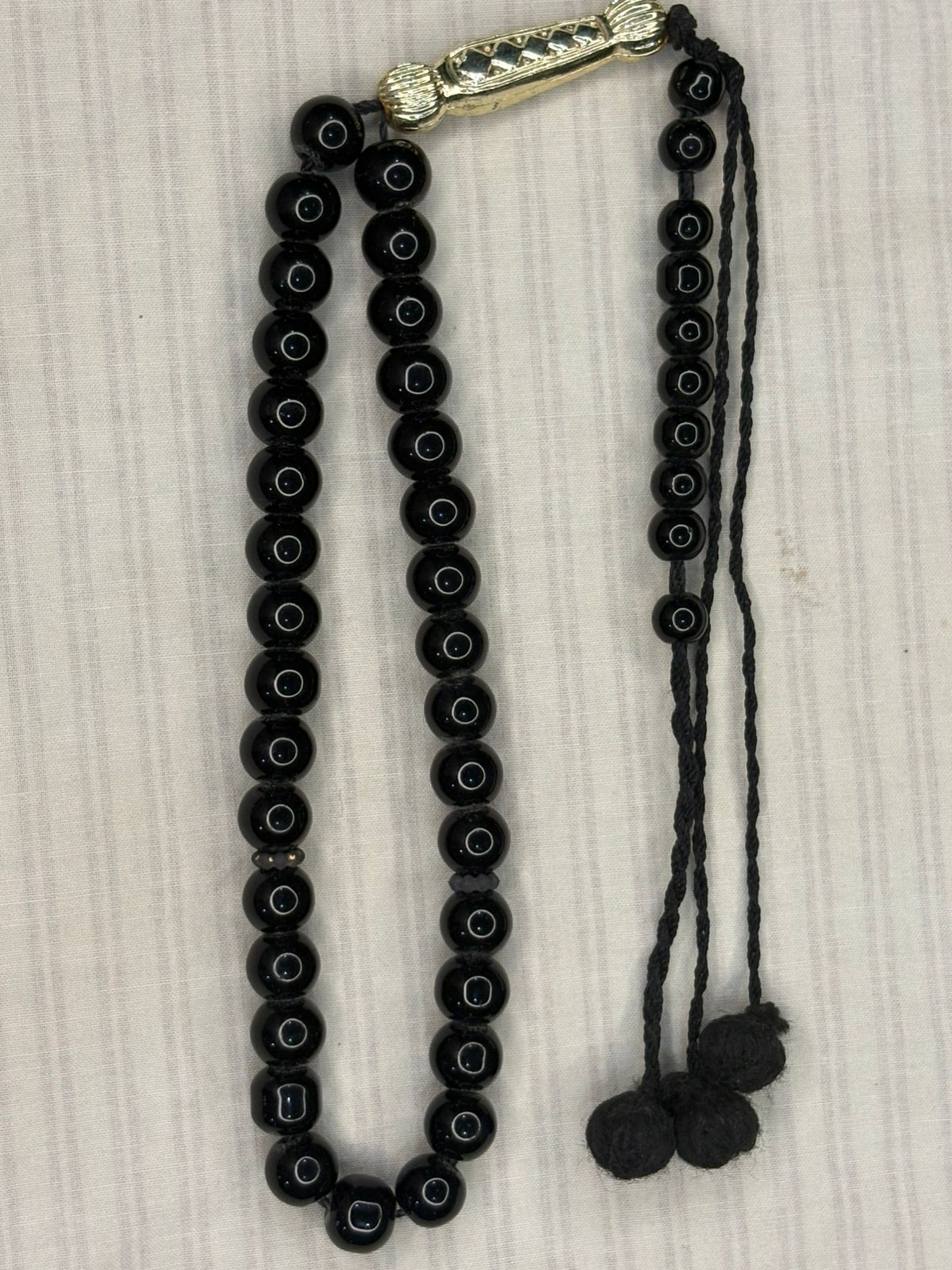 Authentic Sodani Tasbeeh - 33 Natural Patterned Beads (8mm) - Traditional Islamic Prayer Beads