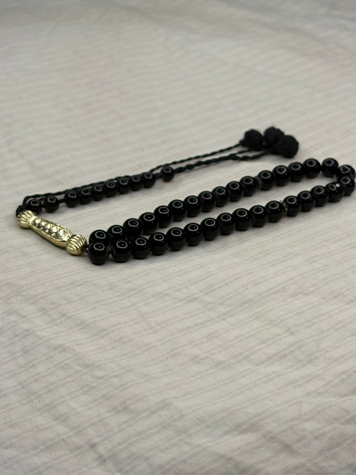 Authentic Sodani Tasbeeh - 33 Natural Patterned Beads (8mm) - Traditional Islamic Prayer Beads