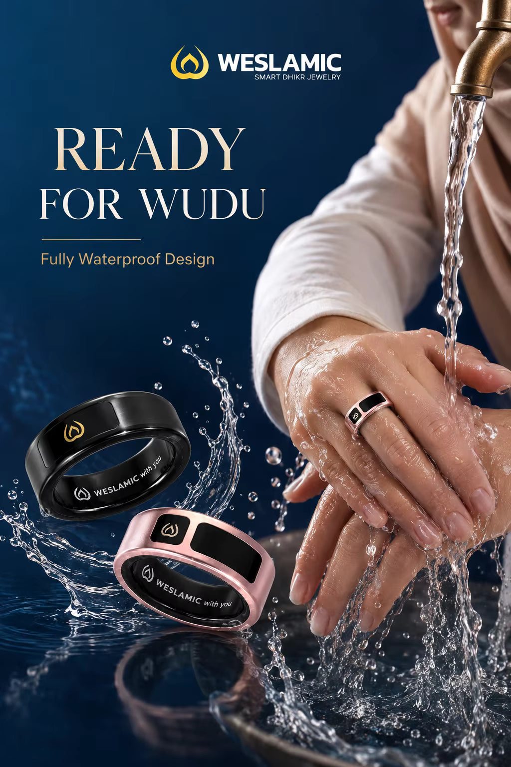 Weslamic iTasbih - Peace 1 (Smart Zikr Ring 3.0)
