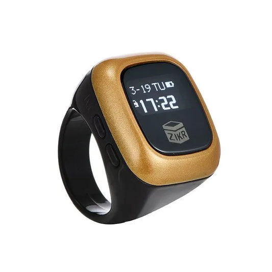 Multifunction OLED Screen Digital Tasbih Rechargable Battery Hand Tally Counter With Date Time Vibrate Zikr Ring