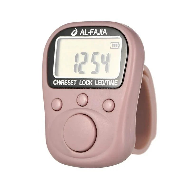 Finger Counter With LED Electronic Tally Counter 7 Channels 6 Digit Finger Counter Multifunction Tasbih