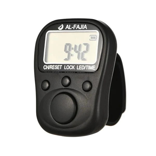 Finger Counter With LED Electronic Tally Counter 7 Channels 6 Digit Finger Counter Multifunction Tasbih