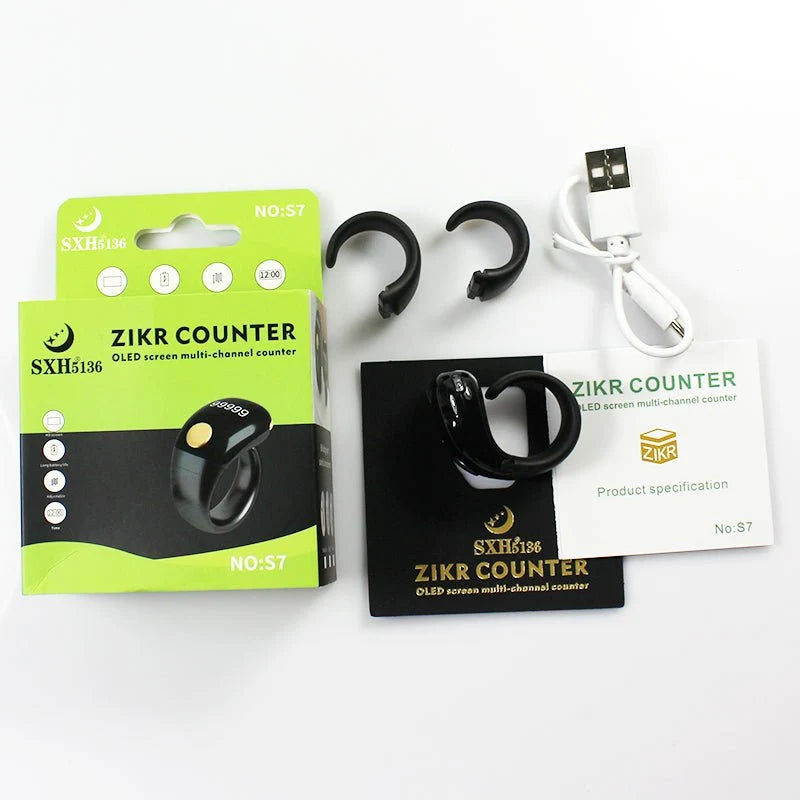 SXH S7 Digital Zikr Counter – Smart Digital Ring Tasbih