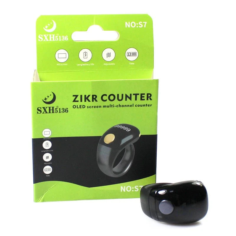 SXH S7 Digital Zikr Counter – Smart Digital Ring Tasbih
